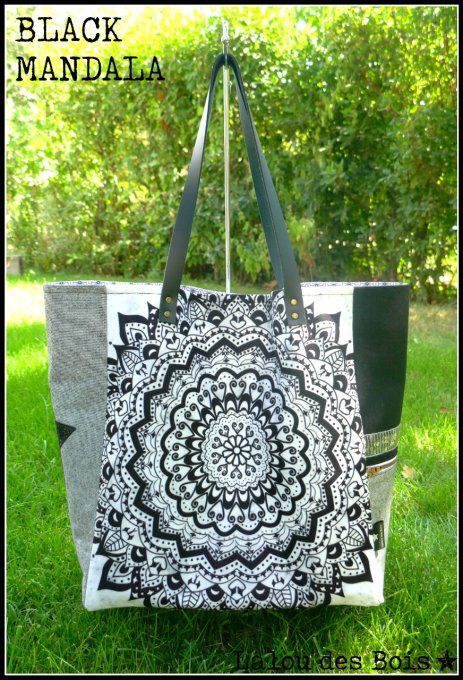 Cabas Black Mandala