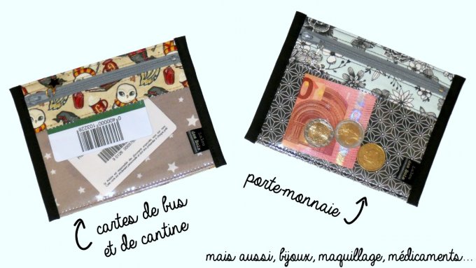 Les petites pochettes transparentes