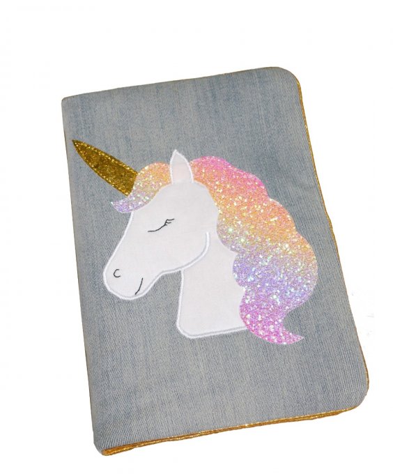 Pochette des coquettes Licorne corail