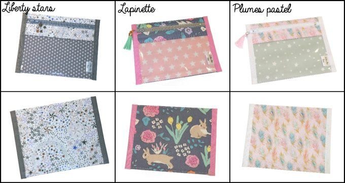 Les petites pochettes transparentes