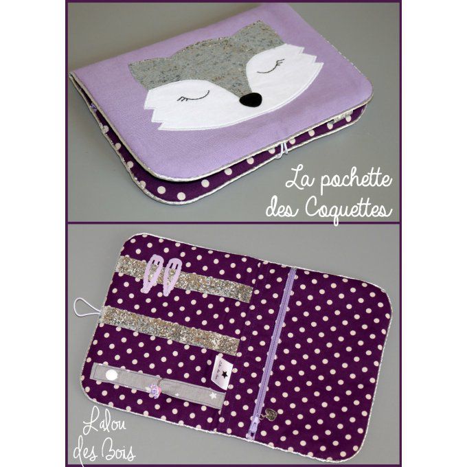 Pochette des coquettes Renard mauve