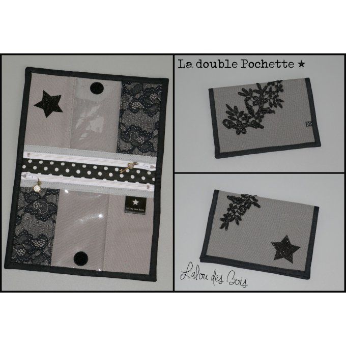 La double pochette Dentelle noire