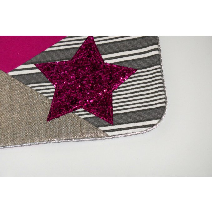 Pochette GM Fuchsia & argent