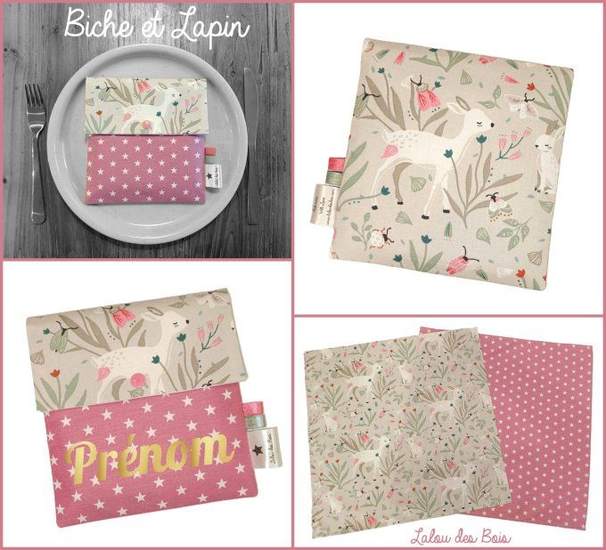 Serviettes de table & pochette