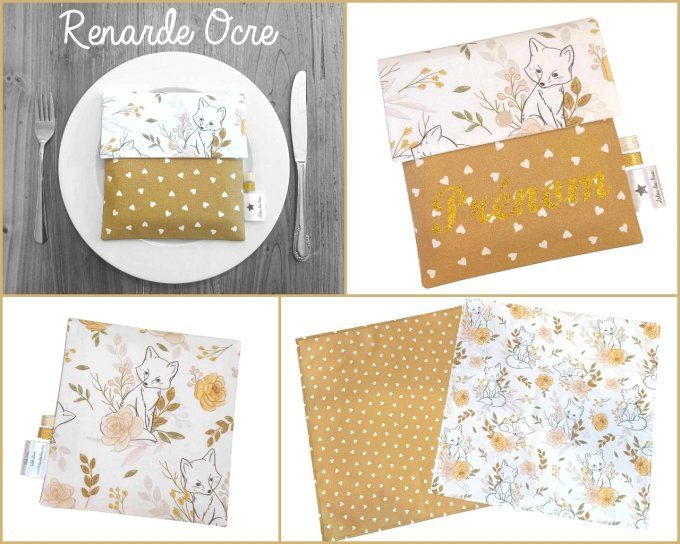 Serviettes de table & pochette