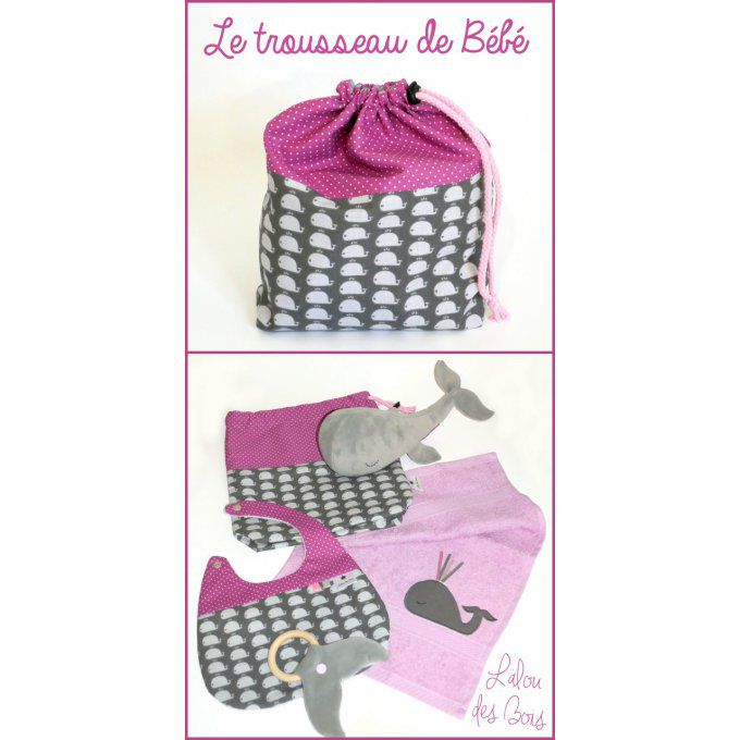 Trousseau de bébé Petite baleine